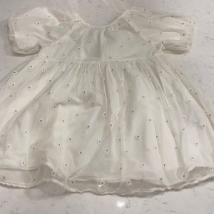 Zara girls 3-4 year cream dress